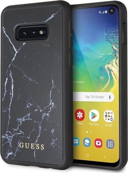 Guess GUHCS10LHYMABK skirtas Samsung Galaxy S10e, juodas kaina ir informacija | Telefono dėklai | pigu.lt