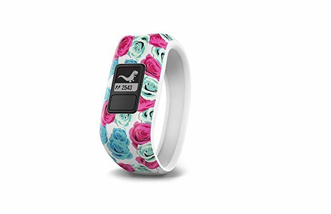 Išmanioji apyrankė Garmin Vivofit Junior, Real Flower kaina ir informacija | Išmaniosios apyrankės (fitness tracker) | pigu.lt