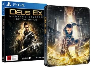 Deus Ex: Mankind Divided Day One Edition Steelbook, PS4 kaina ir informacija | Kompiuteriniai žaidimai | pigu.lt