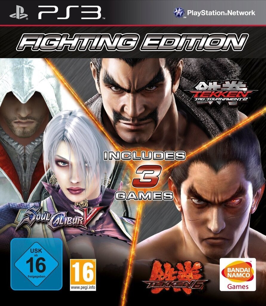 Fighting Edition: Tekken 6, Tekken Tag Tournament 2, Soul Calibur V, PS3 kaina ir informacija | Kompiuteriniai žaidimai | pigu.lt