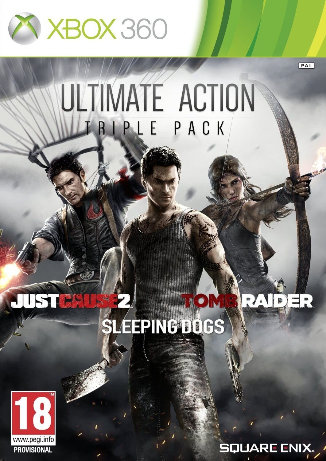 Компьютерная игра Xbox 360 Ultimate Action Triple Pack: Just Cause 2, Tomb  Raider and Sleeping Dogs цена | pigu.lt