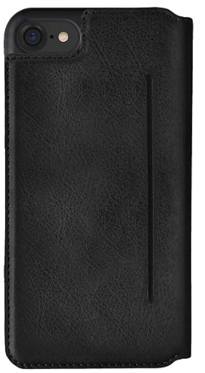 Bugatti Full Grain Leather Magnet Case From The Real Leather For Apple iPhone 7 / 8 Black kaina ir informacija | Telefono dėklai | pigu.lt