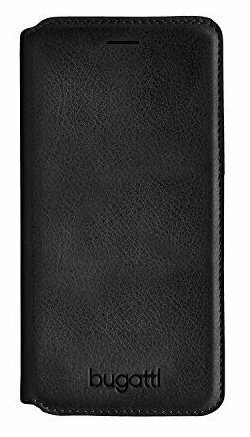 Bugatti Full Grain Leather Magnet Case From The Real Leather For Apple iPhone 7 / 8 Black kaina ir informacija | Telefono dėklai | pigu.lt