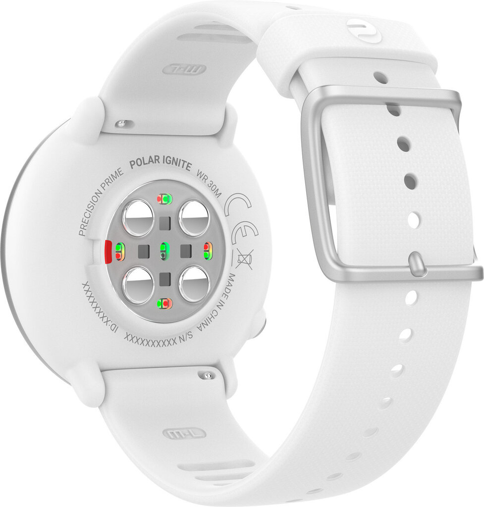Polar Ignite, M/L, White kaina ir informacija | Išmanieji laikrodžiai (smartwatch) | pigu.lt