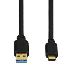 Hama USB-C - USB-A , 0.75 m kaina ir informacija | Laidai telefonams | pigu.lt