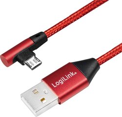 LogiLink CU0149, USB 2.0 - micro-USB, 0.3m kaina ir informacija | Laidai telefonams | pigu.lt