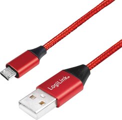 LogiLink CU0152,micro USB, 1 m kaina ir informacija | Laidai telefonams | pigu.lt