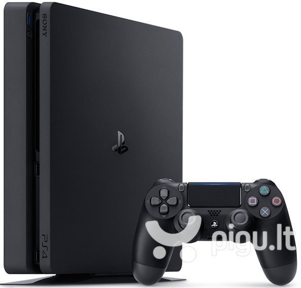 Sony PlayStation 4 (PS4) Slim 1TB + Horizon Zero Dawn + Uncharted 4 + The Last of Us kaina ir informacija | Žaidimų konsolės | pigu.lt