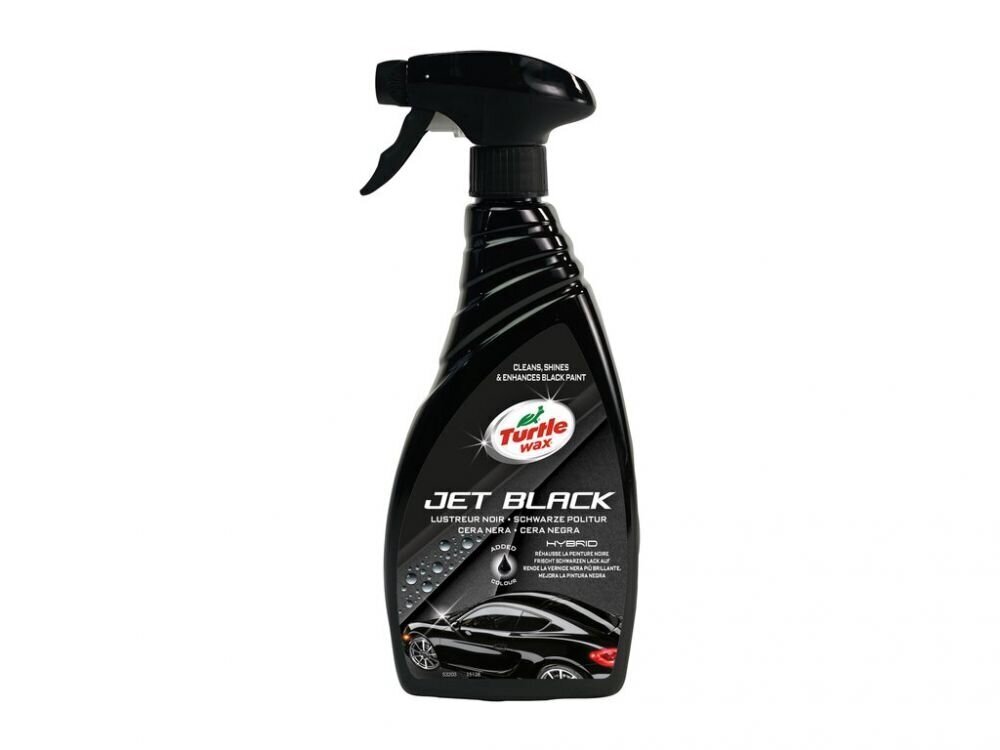 Juodas purškiamas vaškas HYBRID JET BLACK Turtle Wax 500ML цена и информация | Autochemija | pigu.lt