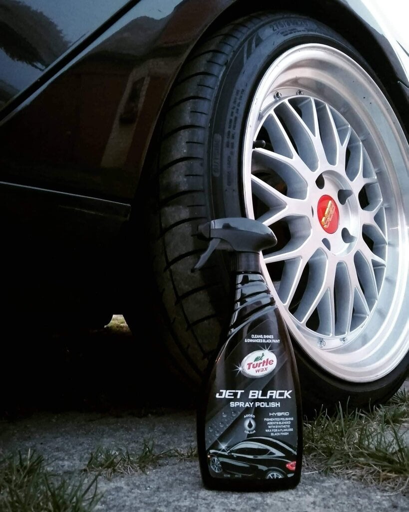 Juodas purškiamas vaškas HYBRID JET BLACK Turtle Wax 500ML kaina ir informacija | Autochemija | pigu.lt