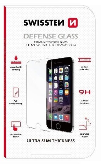 Swissten Defense Glass kaina ir informacija | Apsauginės plėvelės telefonams | pigu.lt