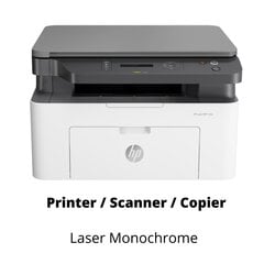 HP Laser MFP 135A Printer / Scanner / Copier Laser Monochrome kaina ir informacija | hp Kompiuterinė technika | pigu.lt