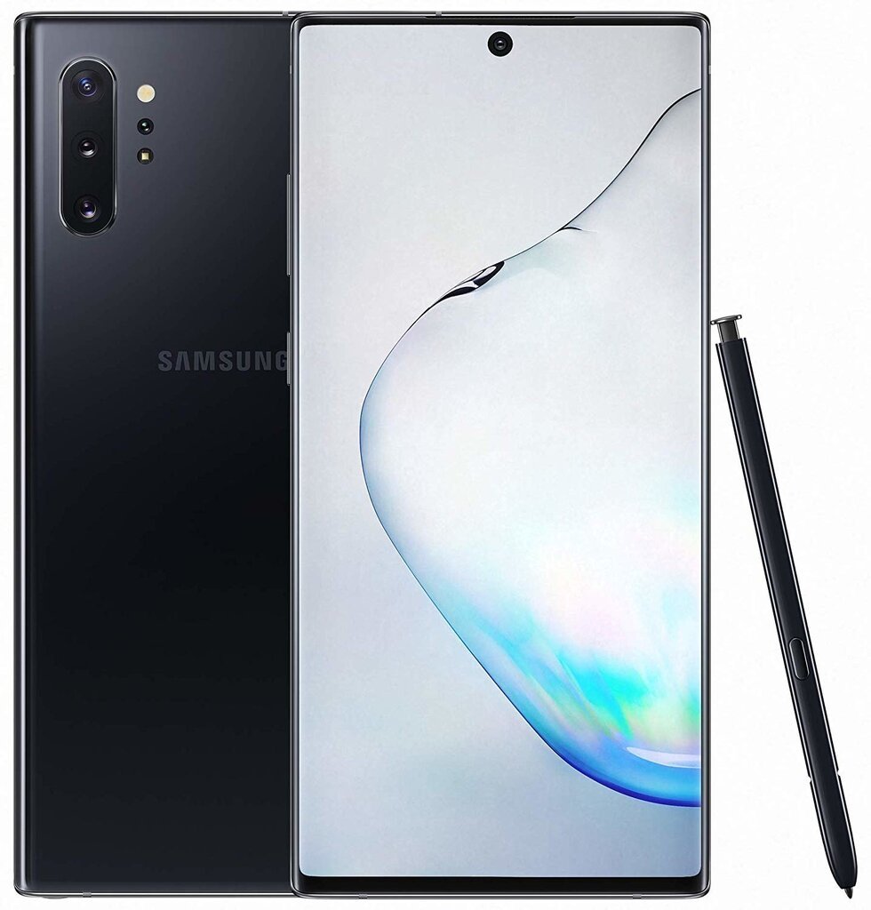 Телефон Samsung Galaxy Note 10, 256 Гб, Dual SIM, Aura Black цена | pigu.lt