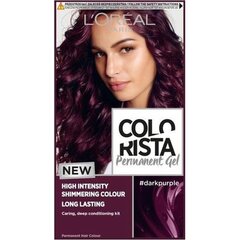 Dažomasis plaukų gelis L'Oreal Colorista Permanent Gel, #DarkPurple kaina ir informacija | L'Oréal Paris Plaukų priežiūrai | pigu.lt