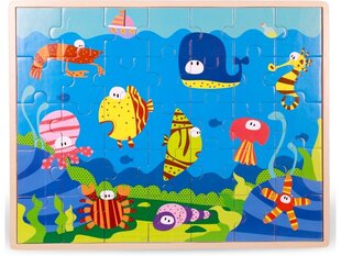 Top Bright деревянный пазл Океан, 35 дет. цена и информация | Игрушки для малышей | pigu.lt