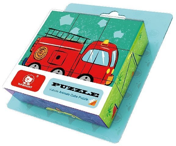 Top Bright medinės kaladėlės-dėlionė Gaisrinės automobilis, 1583482 kaina ir informacija | Žaislai kūdikiams | pigu.lt