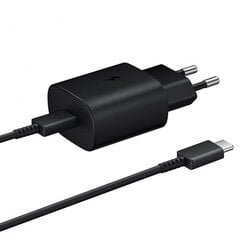 Samsung Travel Quick charger Type-C to Type-C 25W, 1m Black kaina ir informacija | Krovikliai telefonams | pigu.lt