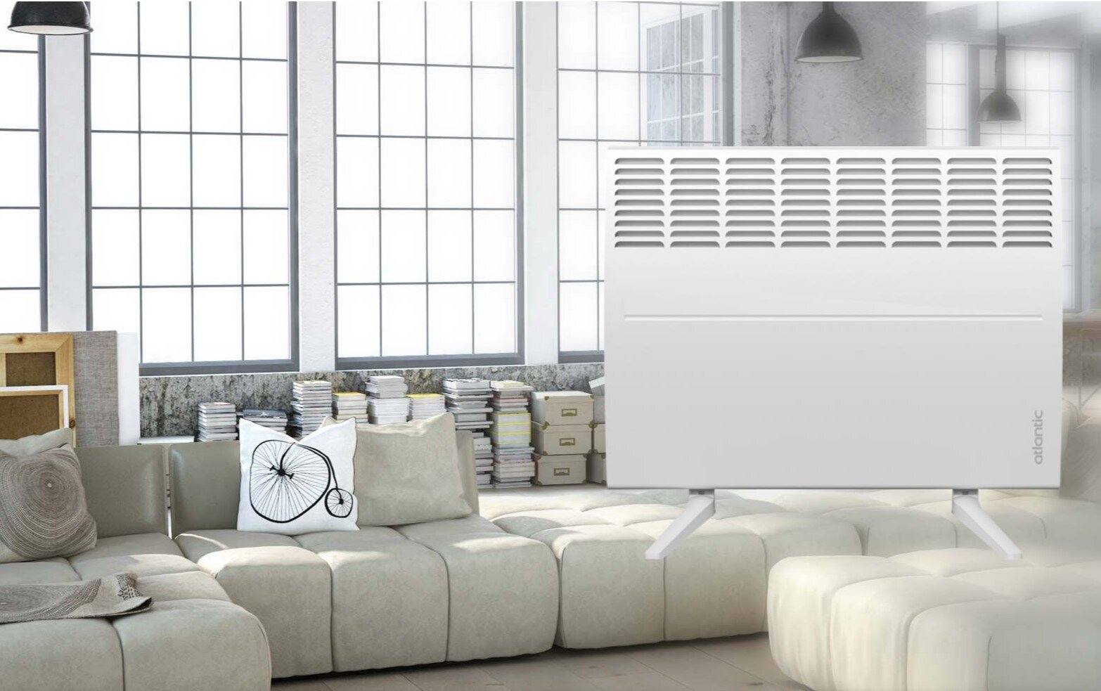 Elektrinis konvektoriaus Atlantic F119 Design 2500W PLUG цена и информация | Šildytuvai | pigu.lt