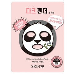 Šviesinamoji lakštinė veido kaukė Skin79 Animal Dark Panda 23 g kaina ir informacija | Veido kaukės, paakių kaukės | pigu.lt