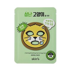 Успокаивающая листовая маска для лица Skin79 Animal Angry Cat 23 г цена и информация | Маски для лица, патчи для глаз | pigu.lt