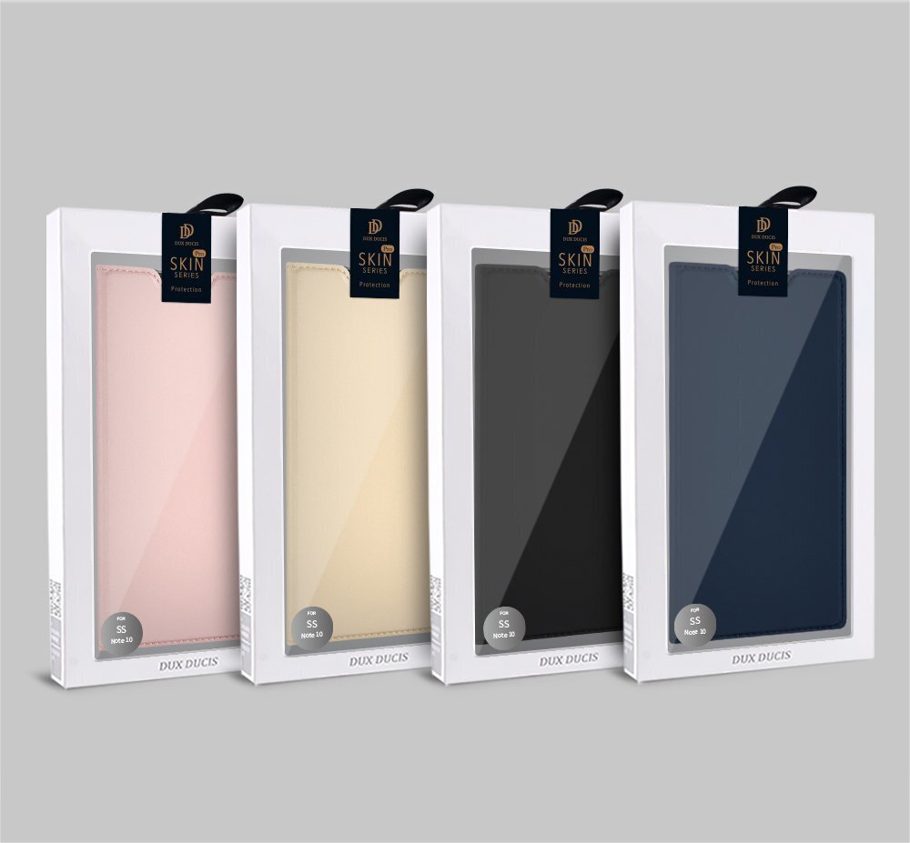 DUX DUCIS Skin Pro Atverčiamas dėklas telefonui Samsung Galaxy Note 10, Auksinė kaina ir informacija | Telefono dėklai | pigu.lt