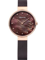 Женские часы Bering Classic 12034-265, коричневый/золото цена и информация | Женские часы | pigu.lt