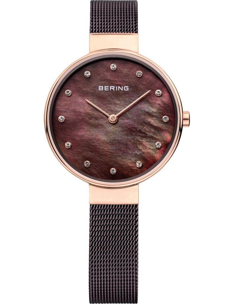 Bering moteriškas laikrodis Classic 12034-265, rudos/auksinės spalvos цена и информация | Moteriški laikrodžiai | pigu.lt