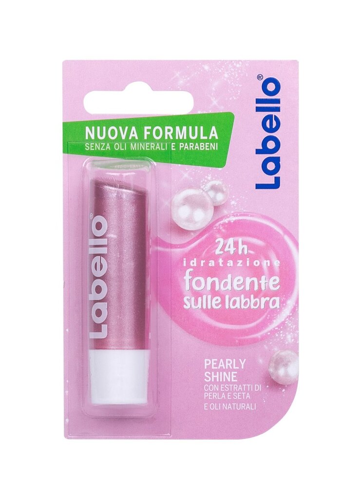 Lūpų balzamas Labello 4,8 g, Pearly Shine kaina ir informacija | Lūpų dažai, blizgiai, balzamai, vazelinai | pigu.lt