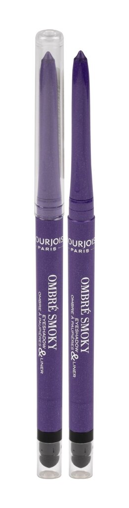 Akių šešėliai + akių kontūro pieštukas viename Bourjois Ombre Smoky 0,28 g, 03 Purple цена и информация | Akių šešėliai, pieštukai, blakstienų tušai, serumai | pigu.lt