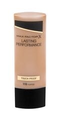 Makiažo pagrindas Max Factor Lasting Performance 35 ml, 115 Toffee цена и информация | Пудры, базы под макияж | pigu.lt
