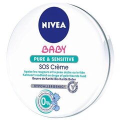 Крем Nivea SOS «Baby Pure & Sensitive», 150 мл цена и информация | Косметика для мам и детей | pigu.lt