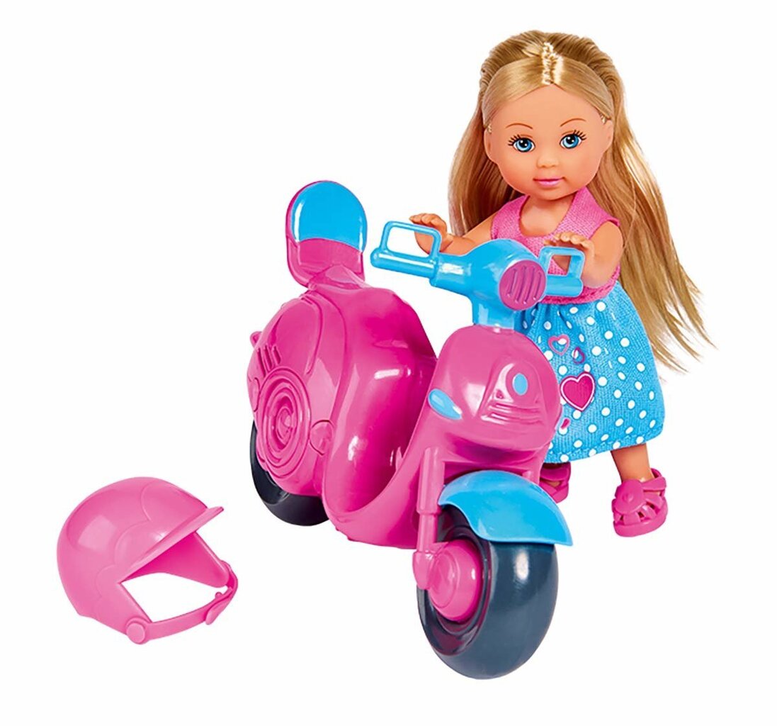 Lėlė su motoroleriu Simba Evi Love kaina ir informacija | Žaislai mergaitėms | pigu.lt