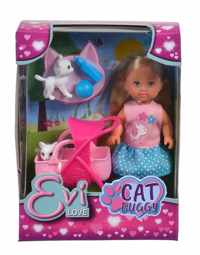 Lėlė su kačiukais Simba Evi Love kaina ir informacija | Žaislai mergaitėms | pigu.lt