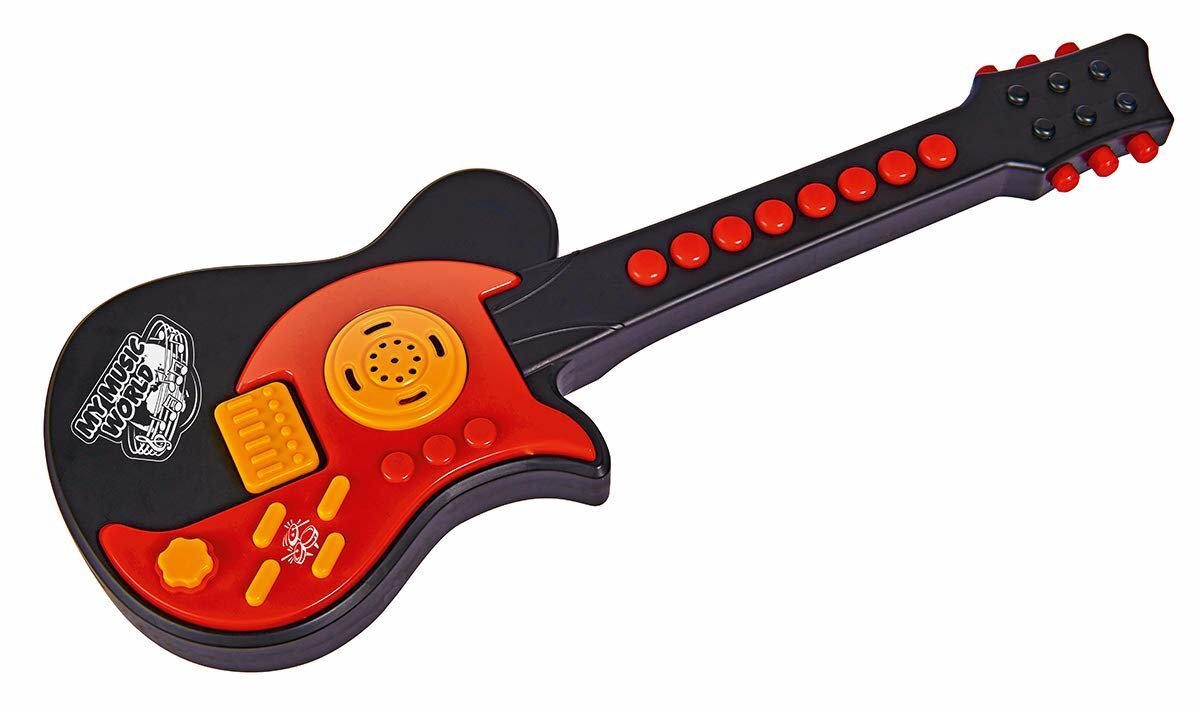 Žaislinė elektroninė gitaras Simba My Music World цена и информация | Lavinamieji žaislai | pigu.lt