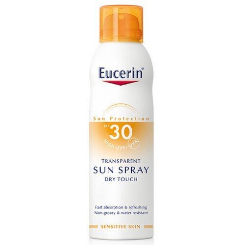 Aliejus nuo saulės Eucerin Dry Touch Transparent Sun Oil SPF 30, 200ml kaina ir informacija | Kremai nuo saulės | pigu.lt