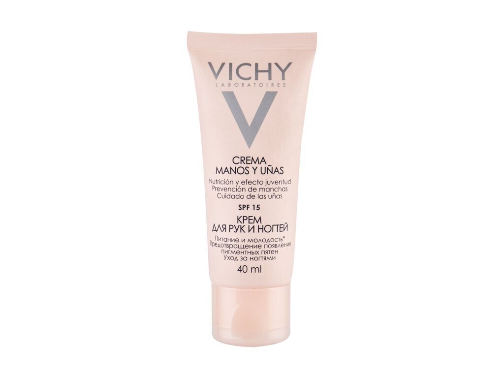 Rankų ir nagų kremas Vichy Hand & Nail Cream Spf 15, 40 ml цена и информация | Kūno kremai, losjonai | pigu.lt