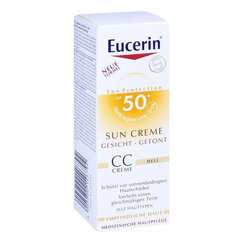 CC veido kremas Eucerin Medium Dark Sun CC Creme SPF 50+, 50ml kaina ir informacija | Veido kremai | pigu.lt