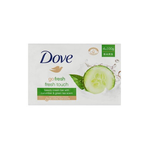 Muilas Dove Go Fresh Touch Cucumber & Green Tea Scent 4 x 100 g kaina ir informacija | Muilai | pigu.lt