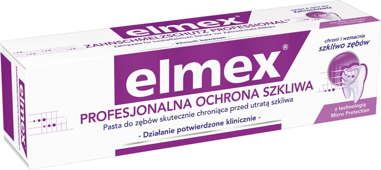 Dantų pasta Elmex Enamel Protection, 75 ml kaina ir informacija | Dantų šepetėliai, pastos | pigu.lt