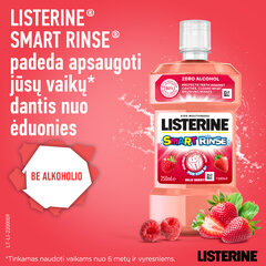 Жидкость для полоскания рта со вкусом ягод LISTERINE Smart Rinse, 250 мл цена и информация | Зубные щетки, пасты | pigu.lt