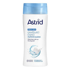 Valomasis pienelis normaliai ir mišriai odai Astrid Fresh Skin Refreshing cleansing lotion, 200ml цена и информация | Средства для очищения лица | pigu.lt