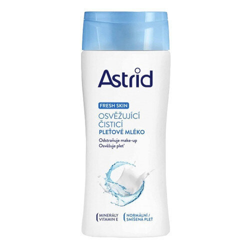 Valomasis pienelis normaliai ir mišriai odai Astrid Fresh Skin Refreshing cleansing lotion, 200ml цена и информация | Veido prausikliai, valikliai | pigu.lt