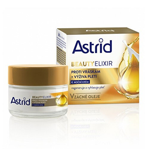 Naktinis veido kremas Astrid Beauty Elixir Night Cream, 50ml kaina ir informacija | Veido kremai | pigu.lt