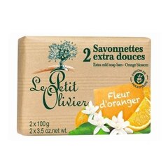 Muilas Le Petit Olivier Extra Orange, 2 x 100 g kaina ir informacija | Le Petit Olivier Kvepalai, kosmetika | pigu.lt