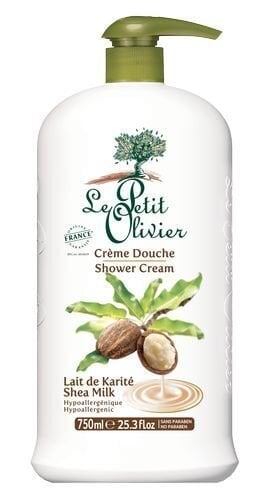 Dušo kremas Le Petit Olivier Shea Milk 750 ml kaina ir informacija | Dušo želė, aliejai | pigu.lt