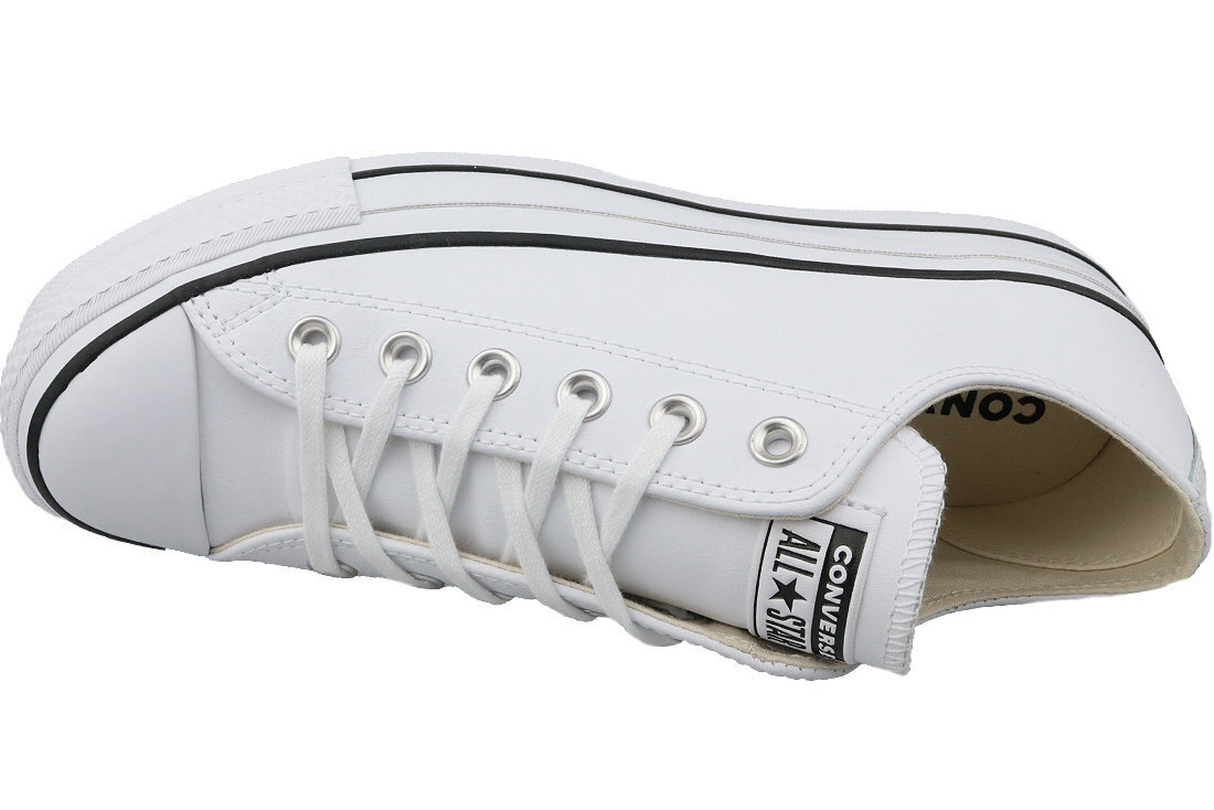 Sportiniai bateliai moterims Converse Chuck Taylor All Star Lift Clean Ox, balti цена и информация | Sportiniai bateliai, kedai moterims | pigu.lt