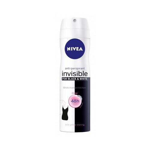 Dezodorantas Nivea Invisible For Black & White Clear Antiperspirant, 200 ml kaina ir informacija | Dezodorantai | pigu.lt