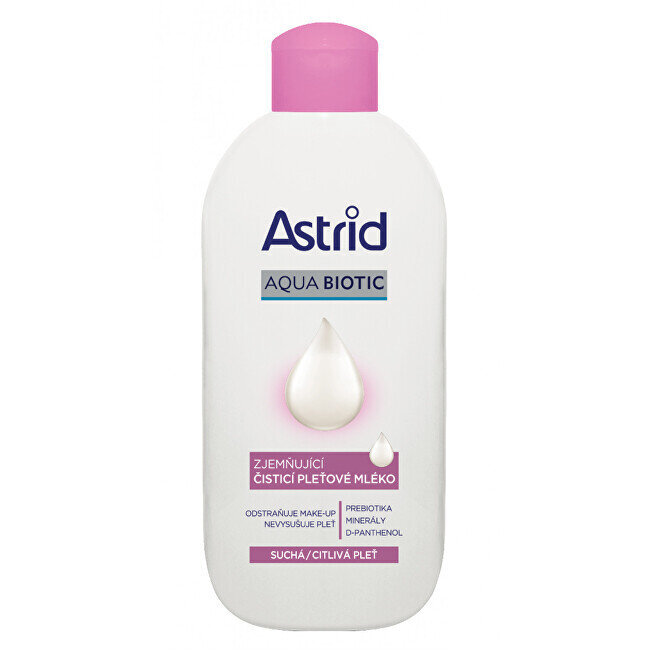 Minkštinantis valomasis losjonas sausai ir jautriai odai Astrid Aqua Biotic, 200 ml цена и информация | Veido prausikliai, valikliai | pigu.lt