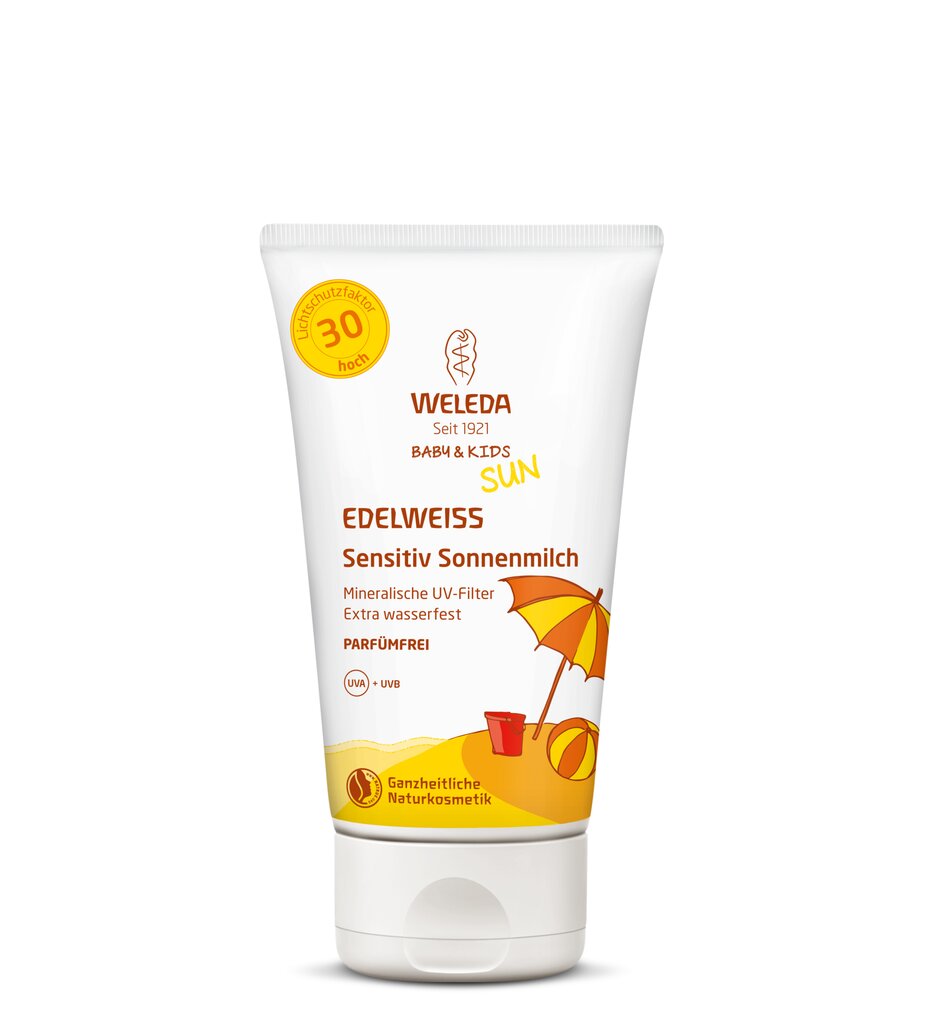 Kremas nuo saulės Weleda Edelweiss SPF 30, 150 ml цена и информация | Kremai nuo saulės | pigu.lt