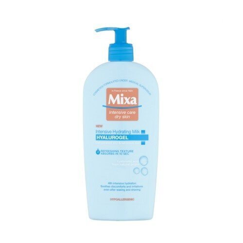 Intensyviai drėkinantis kūno pienelis Mixa Moisturizing Body Lotion for Dry and Sensitive Skin Hyalurogel, 400 ml kaina ir informacija | Kūno kremai, losjonai | pigu.lt